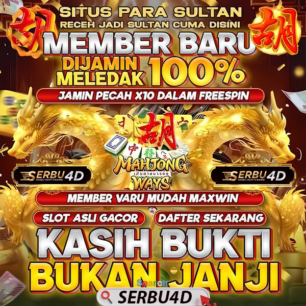 SERBU4D - Link Platform Resmi Slot Depo 5K Min Deposit 5000 via QRIS image 1